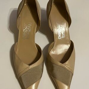 Salvatore Ferragamo Woman’s Beige Heels Size 9 - 0Q02913-F552